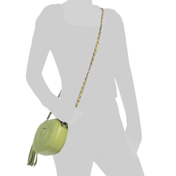 VALENTINO BY MARIO VALENTINO Made In Italy Leather Nina Signature Crossbody - Picture 4 of 4